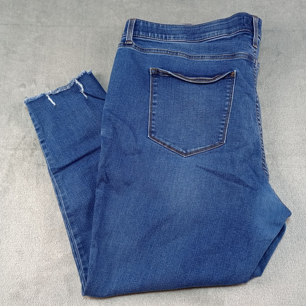 LuLaRoe Skinny Jeans Women's 44 Blue Stretch Denim‎ Comfort Waistband High Rise